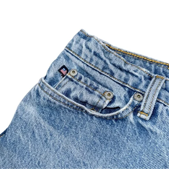 VTG Polo Ralph Lauren Distressed Denim Cutoff Shorts Sz 28 Frayed Boho Festival - Picture 3 of 7